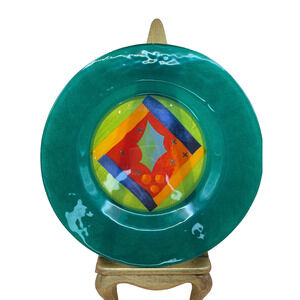 Rare Vintage Dibbern Christmas Plates Tree Holly Germany Retired Set of 4 USED